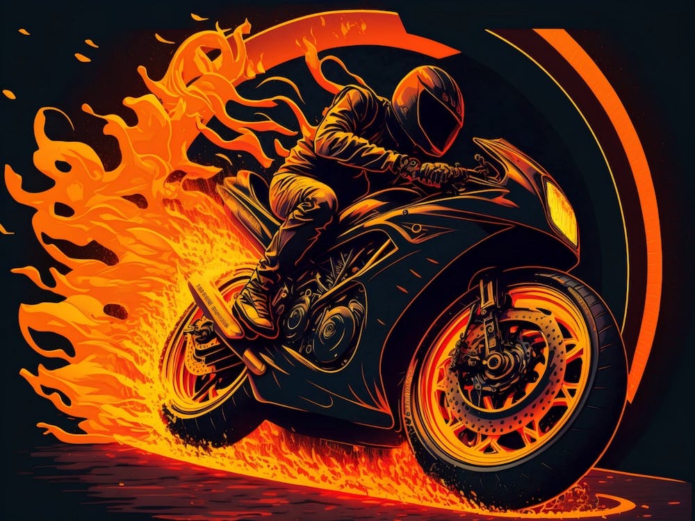 Feuer Motorrad Cool