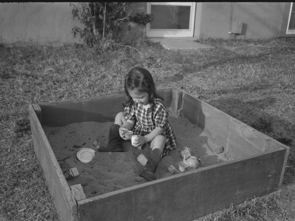 Child At The Fsa (Farm Security Administration) Camelback Farms, Phoenix, Arizona By Russell Lee