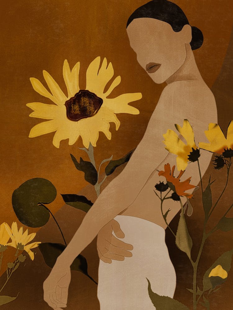 Femme aux Tournesols