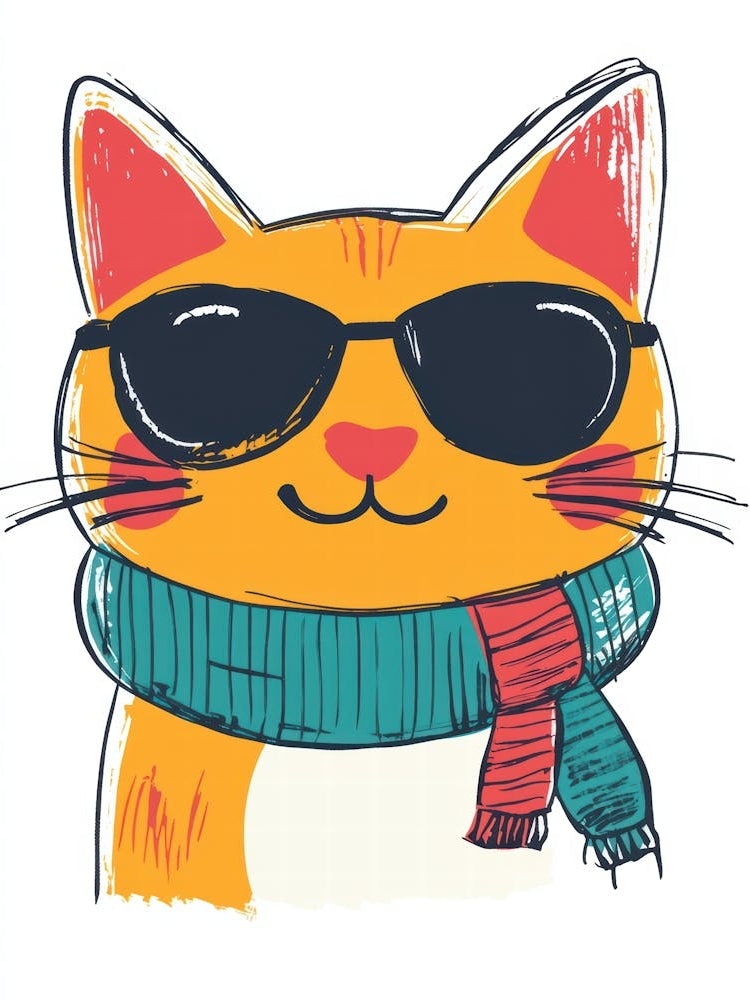 Cat With Sunglasses 1
