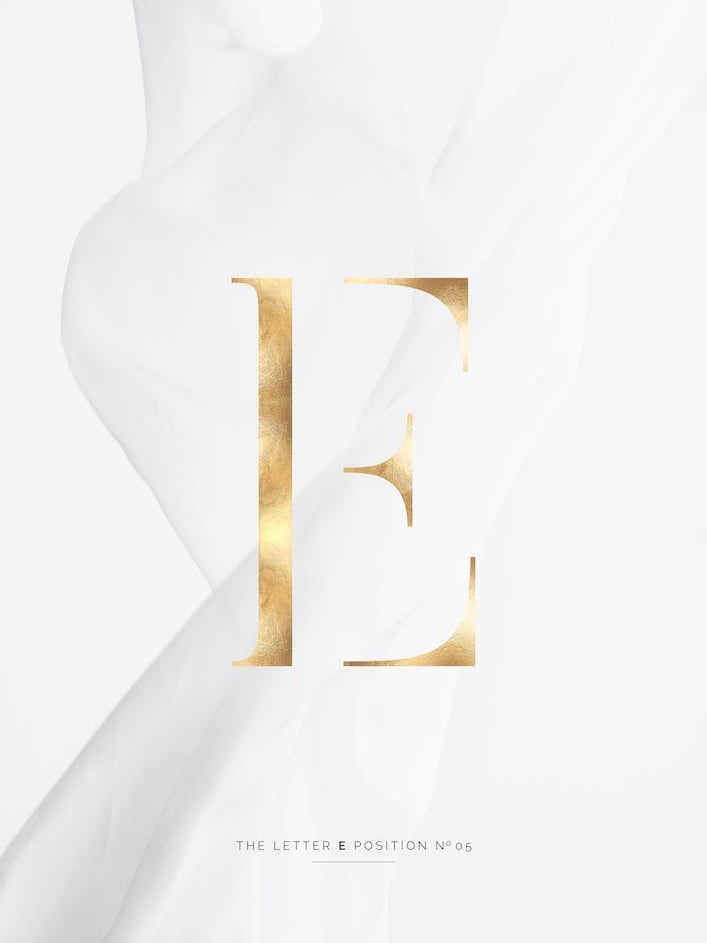 Letter E Gold