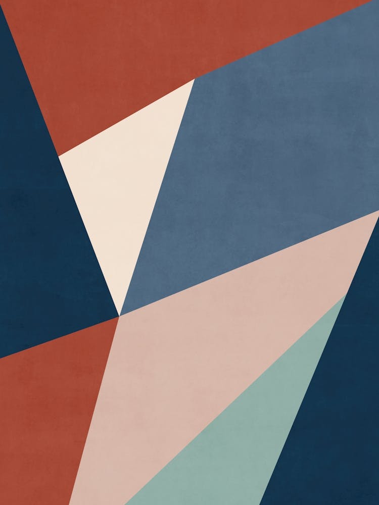 Abstract Red and Blue - 01