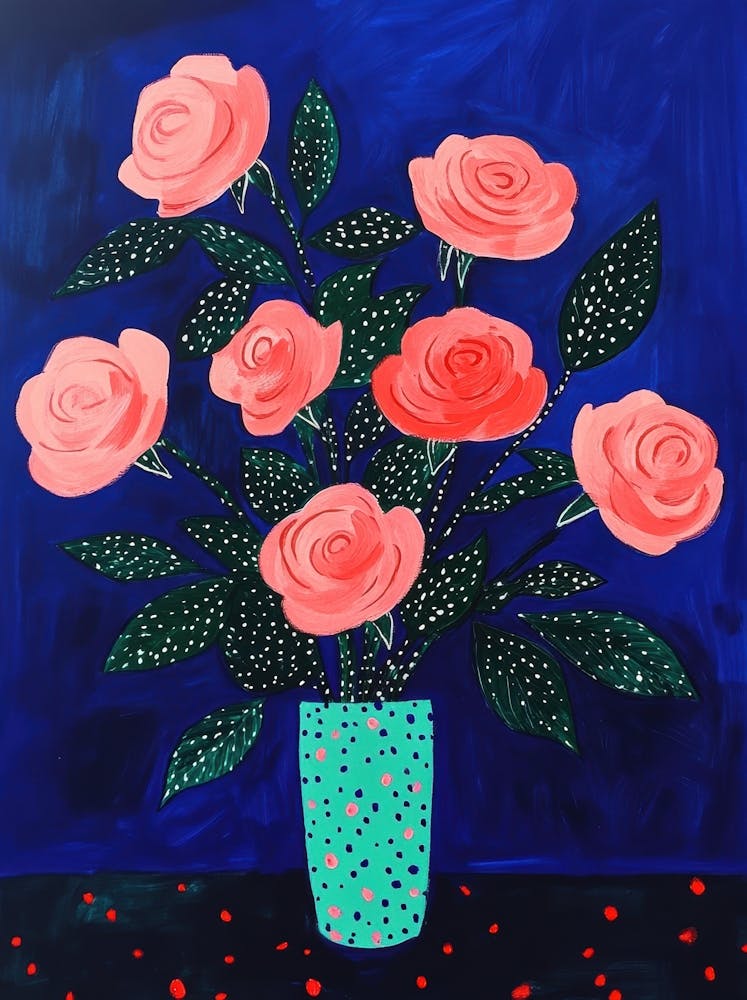Rosa Rosen in einer Vase 10