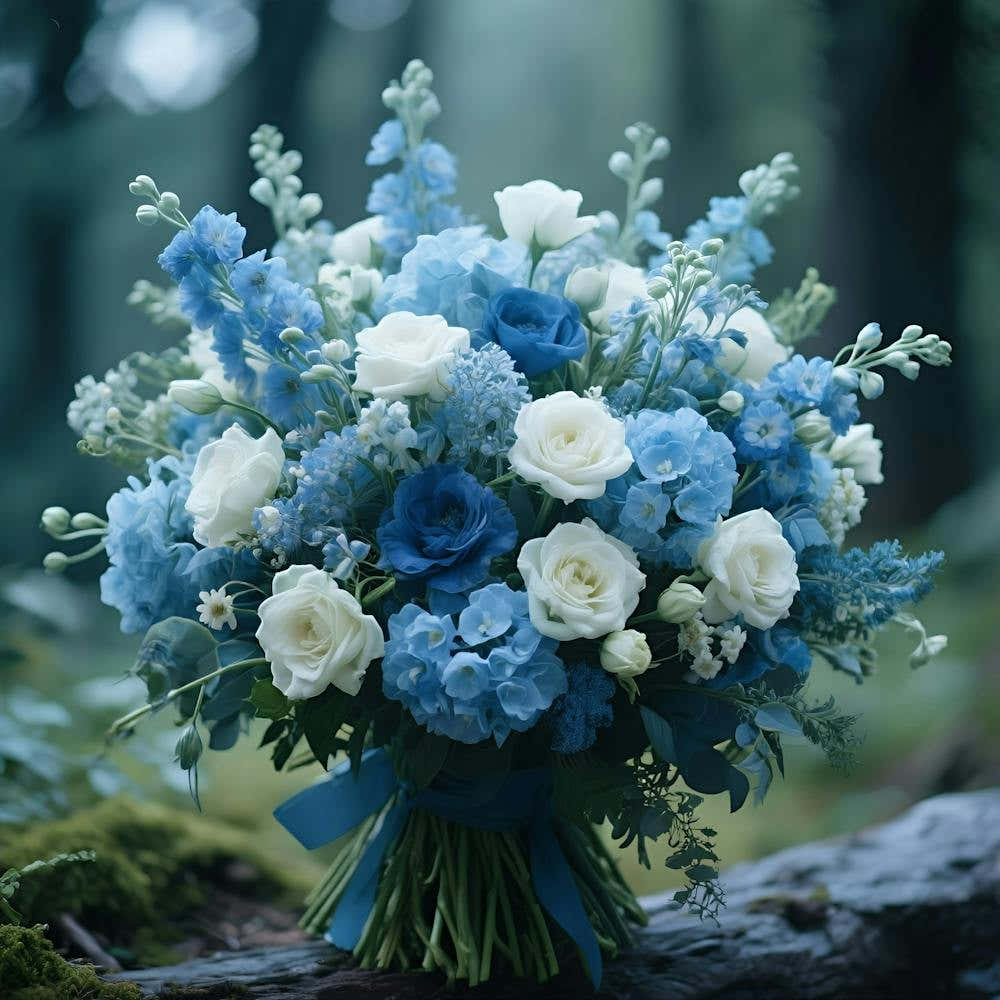 Blue And White Bouquet