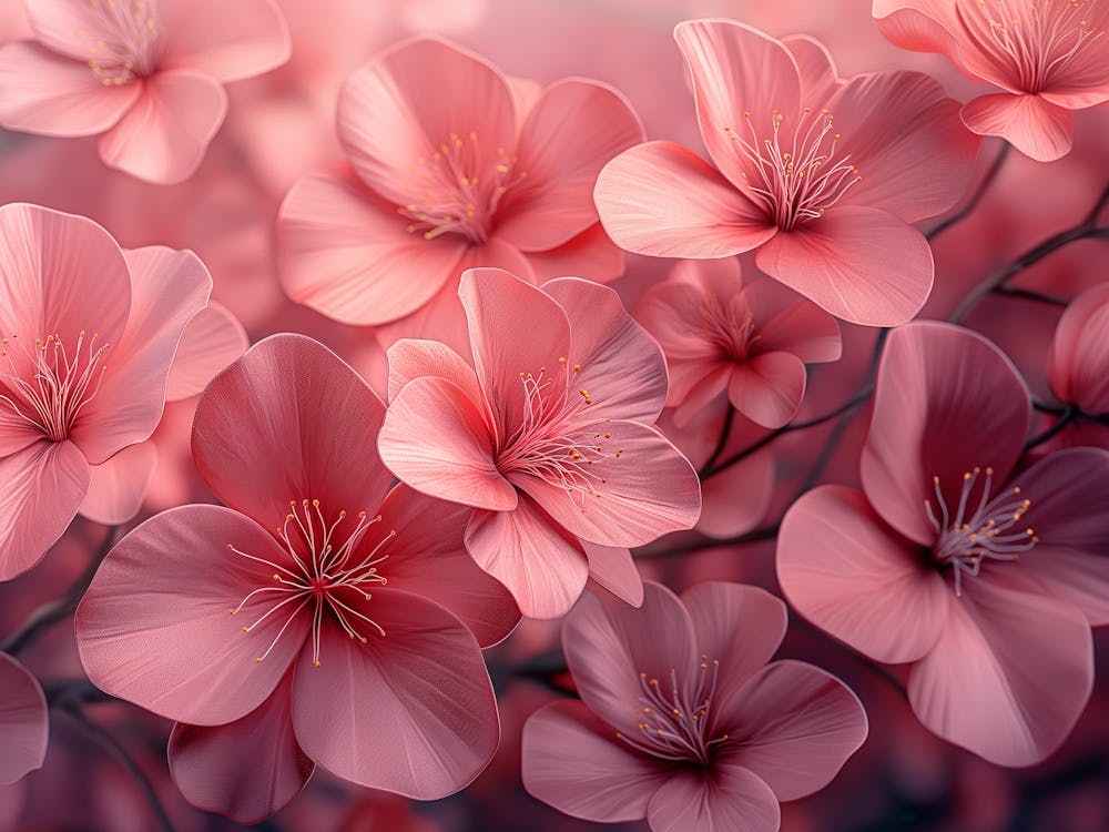 Pink Cherry Blossoms 1