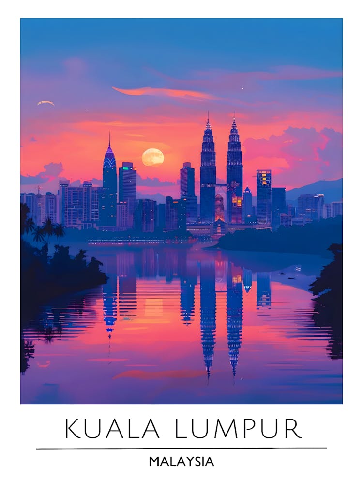 Kuala Lumpur At Sunset