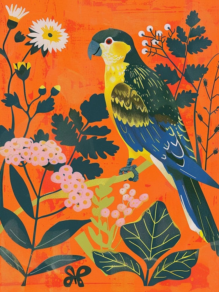 Perroquet - Oiseaux de Printemps