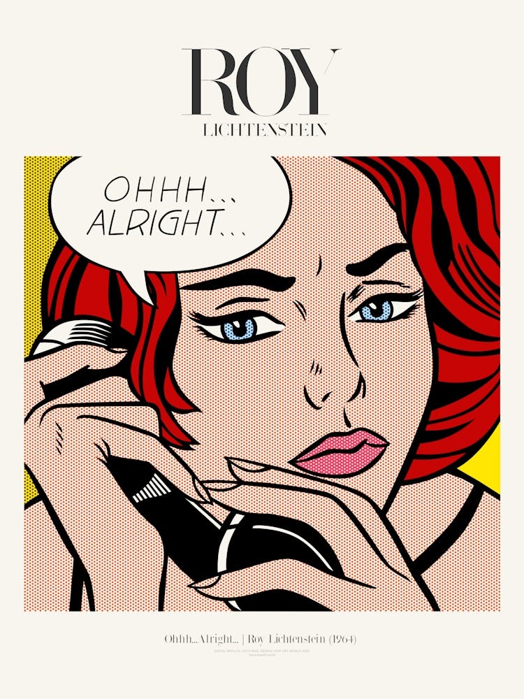Ohhh...Alright... Poster|Roy Lichtenstein 1964