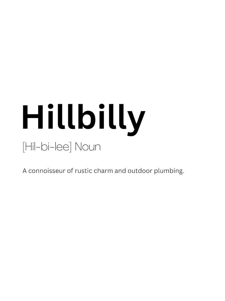 Hillbilly Definition Meaning