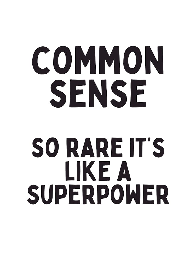 Common Sense | Black and Cream 1