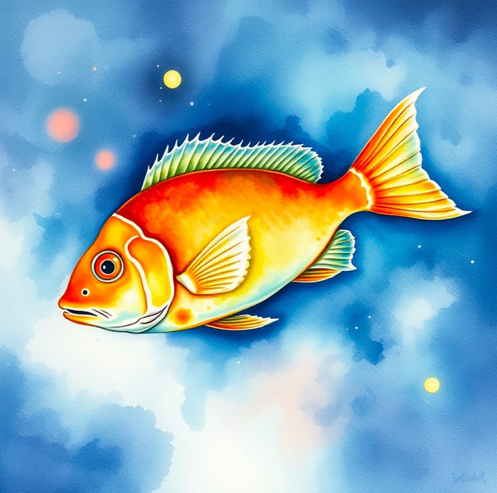 Fish flying