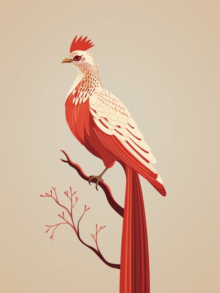 Minimalist Pheasant 2 Illustration