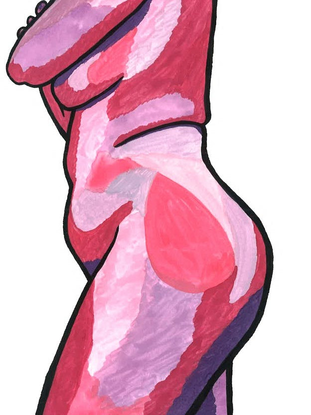 Nude Woman In Pink