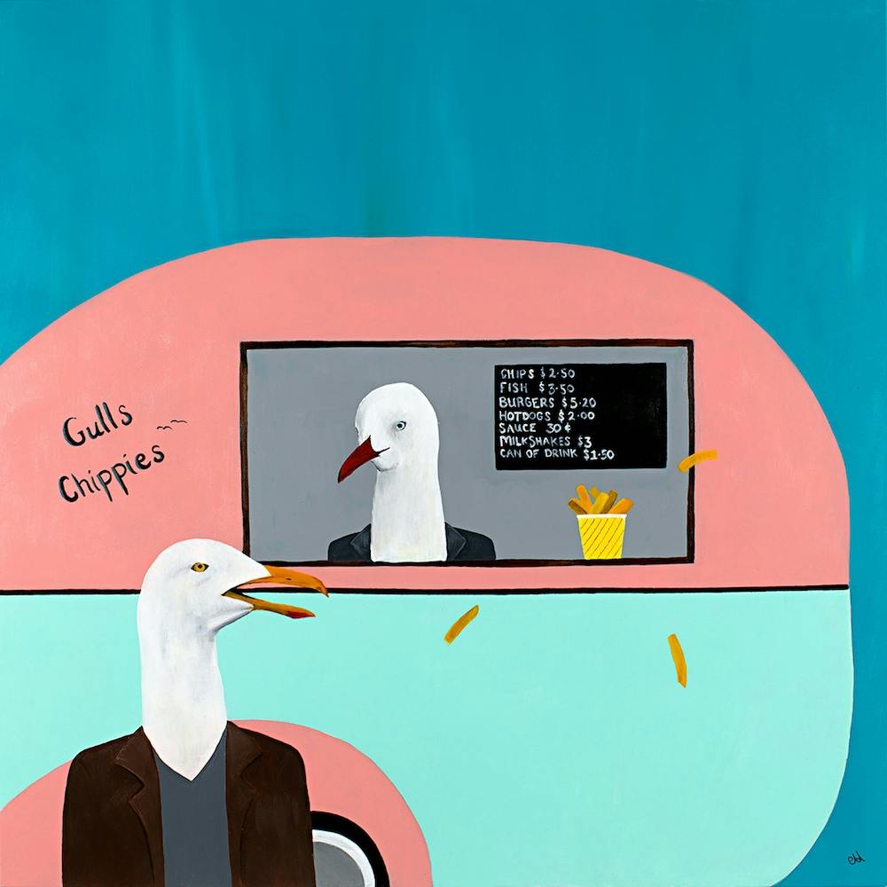 Gulls Chippies Square