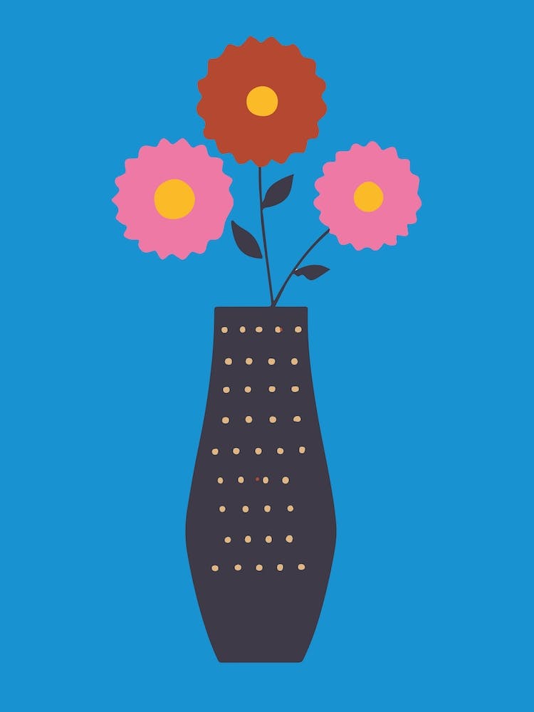 Bold Pop Art Vase Print