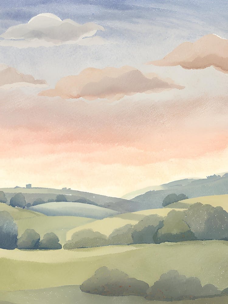Watercolor Landscape Painting 6