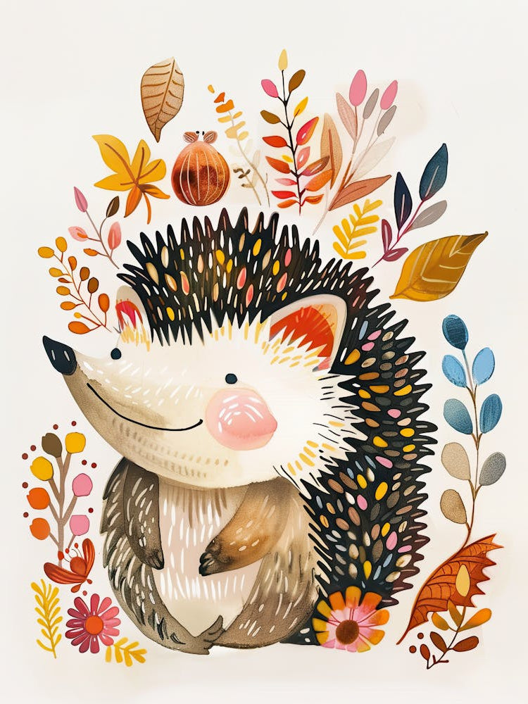 Tiny Hedgehog Adventures Children Prints & Kids Posters