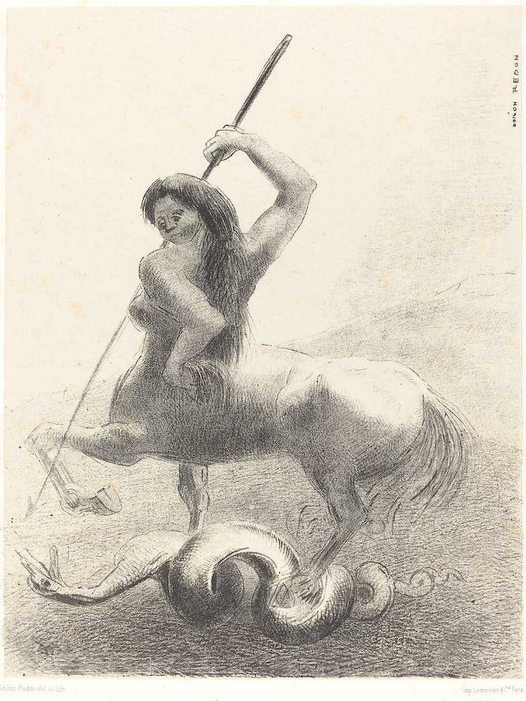 Il Y Eut Des Luttes Et Des Vaines Victoires (Es gab Kämpfe und vergebliche Siege), (1883), Odilon Redon