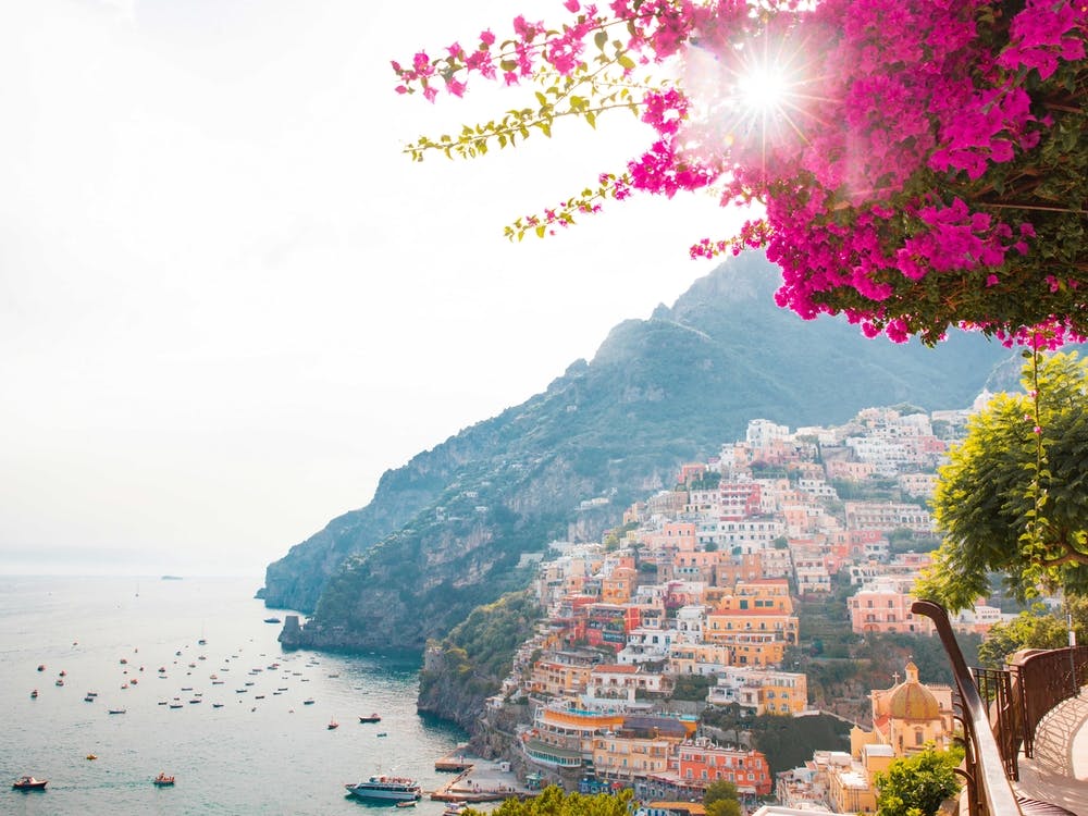 Pink Positano Sunset