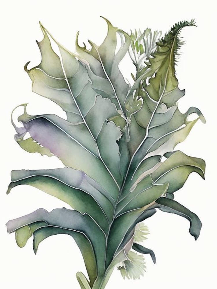 Staghorn Fern Watercolour