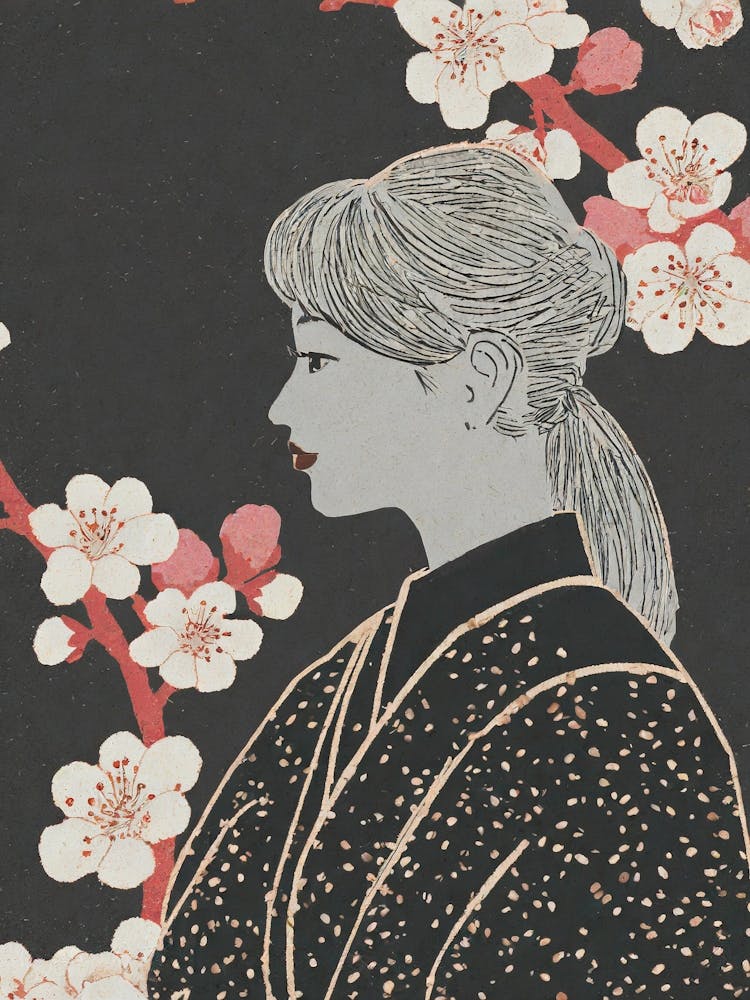 Asian Woman Ukiyo-E