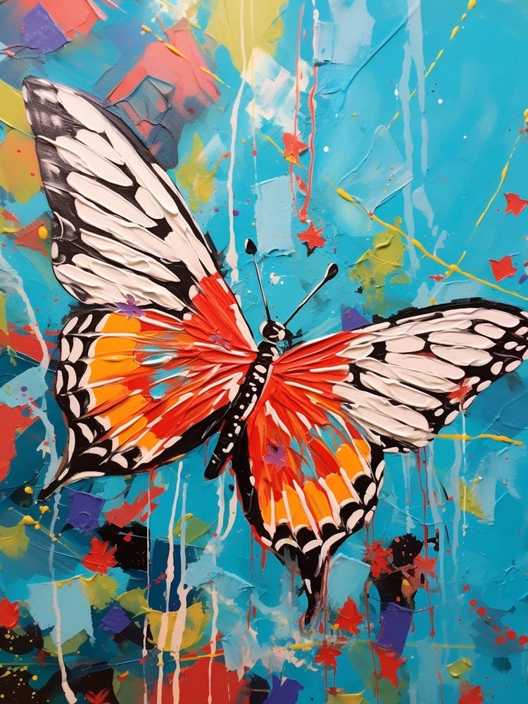 Pop Art Dingy Skipper Butterfly  3