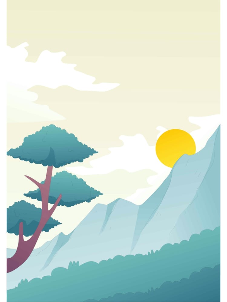 Landscape In The Mountains