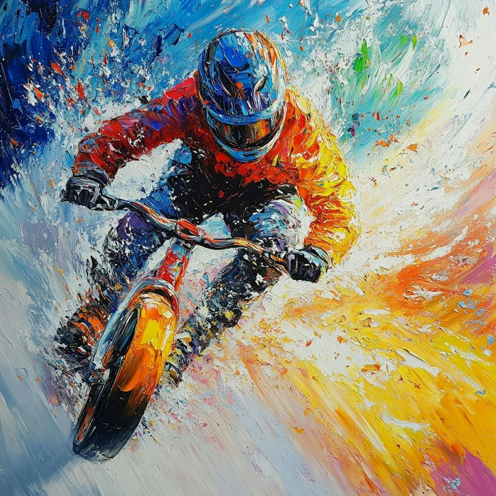 Bmx Rider Art 1