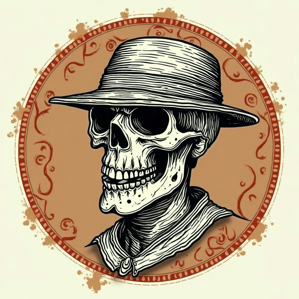 Skeleton In Hat