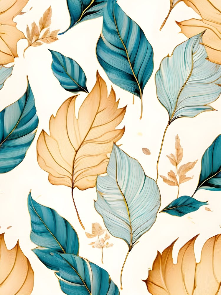 Autumn Leaves Seamless Pattern 18