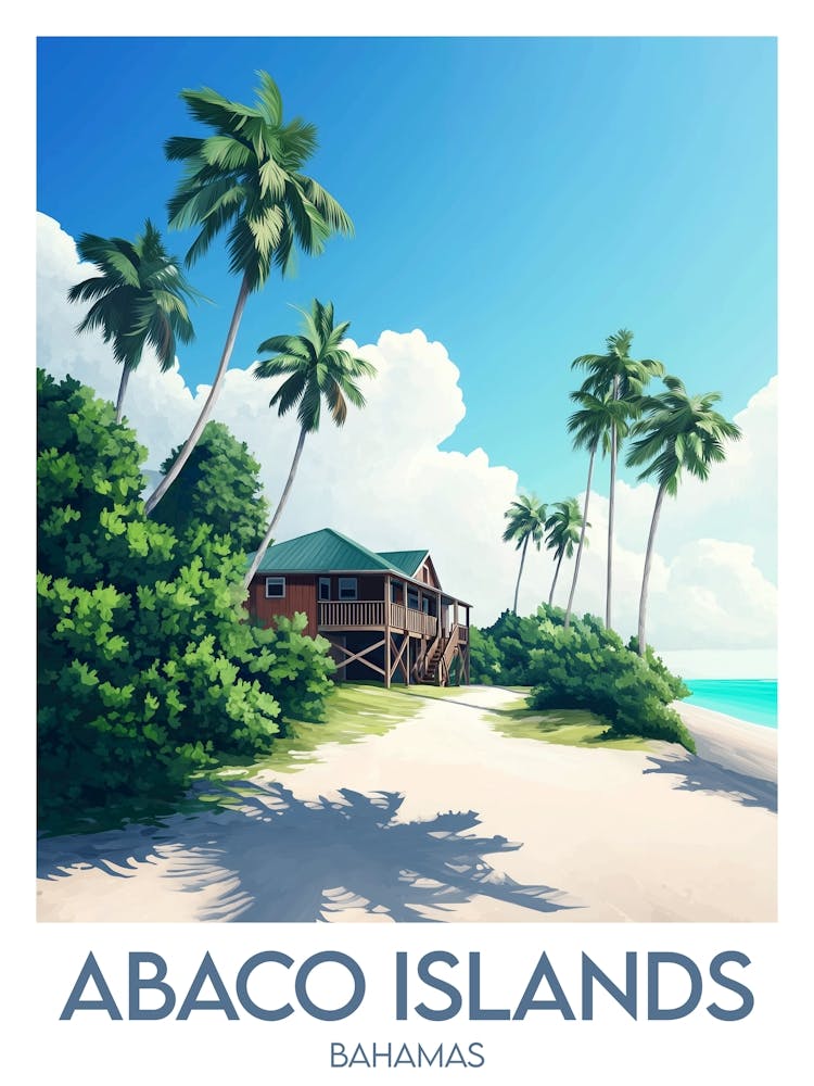 Affiche de voyage Abaco Islands