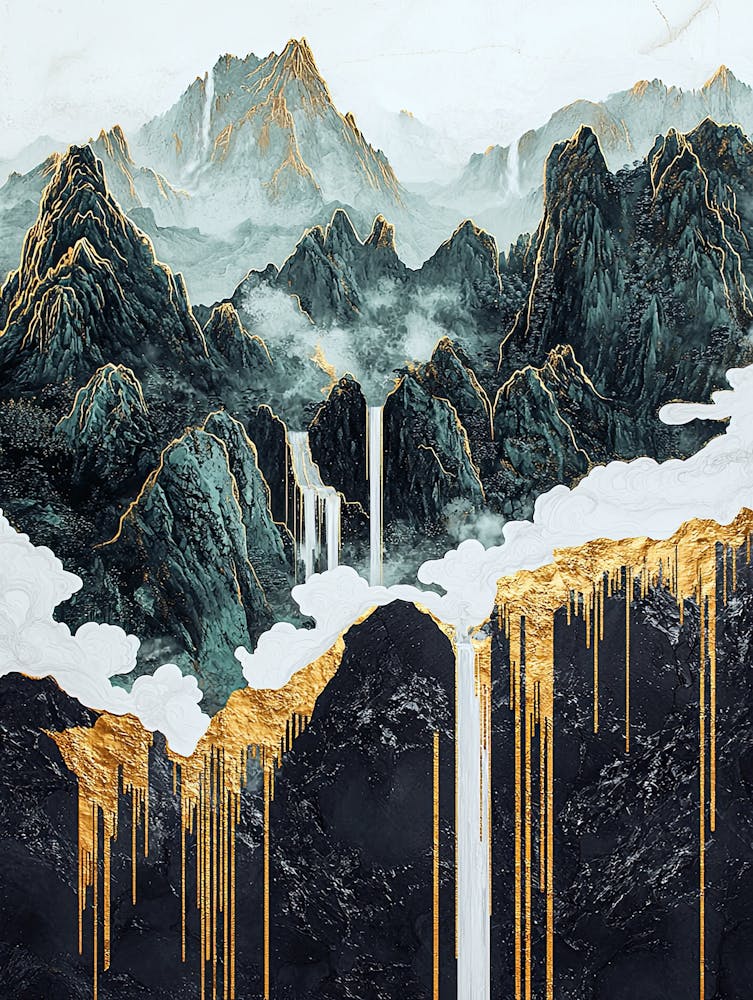 Olympus Veil Geometric Luxe