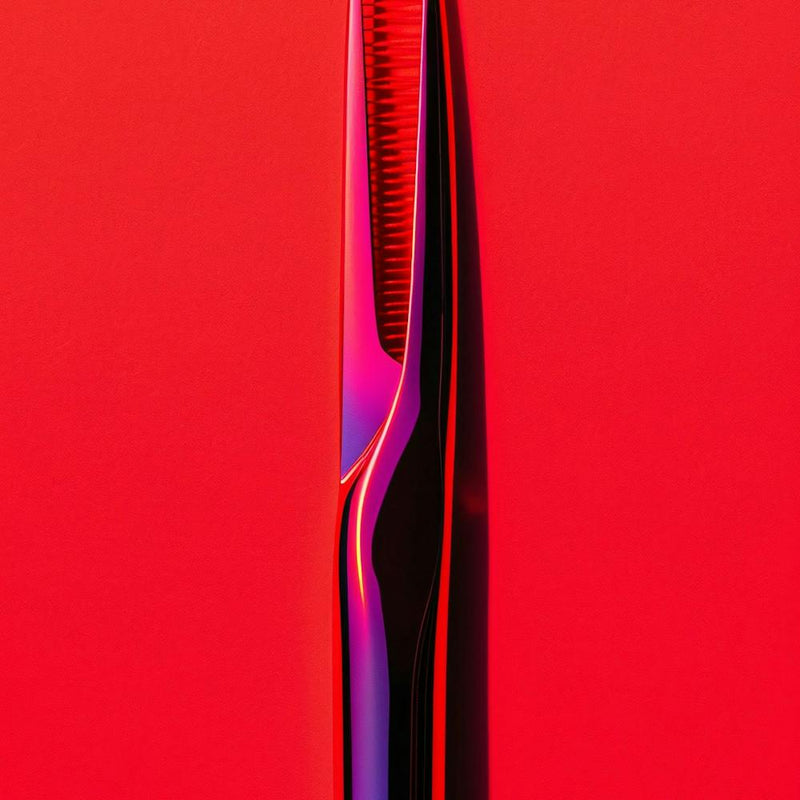 Comb On A Red Background