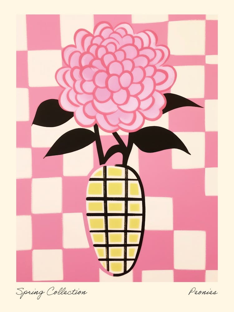 Spring Collection Peonies Flower Vase 5