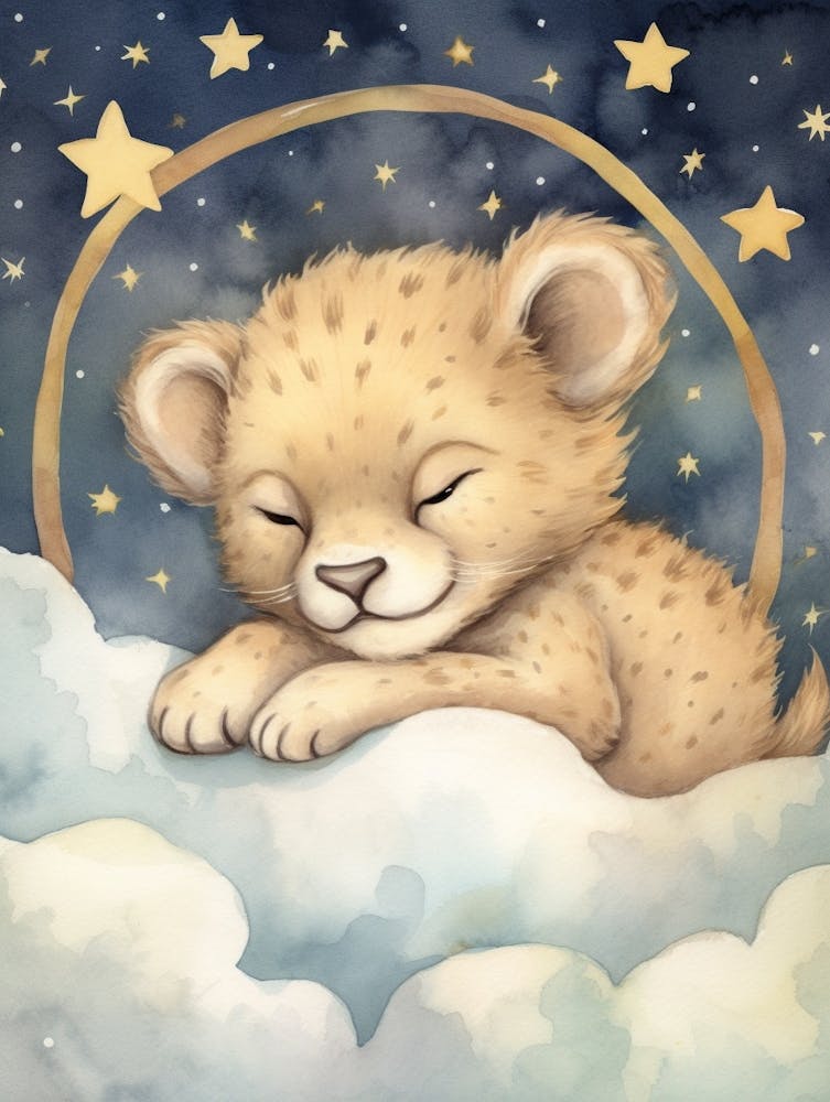 Sleeping Baby Lion 2