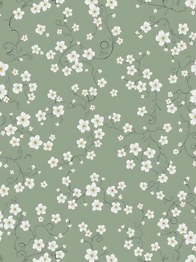 Soft Sage Garden Reflection