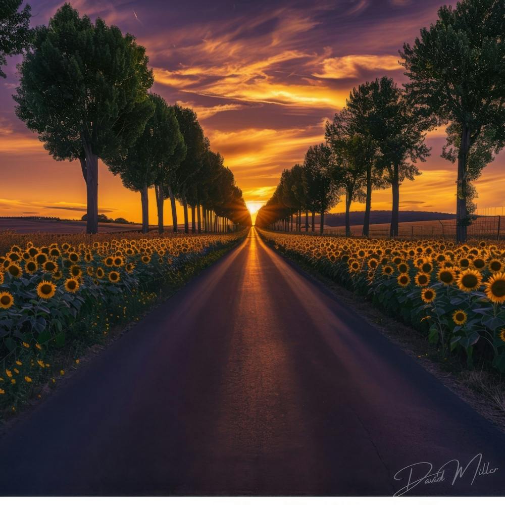 Goldene Straße zur Unendlichkeit