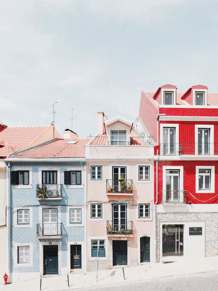 Lisbonne Maisons Colorées
