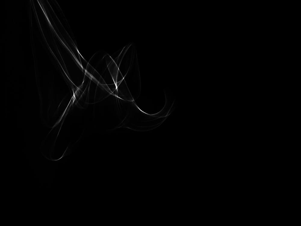 Glowing Abstract Curved Black And White Lines 2