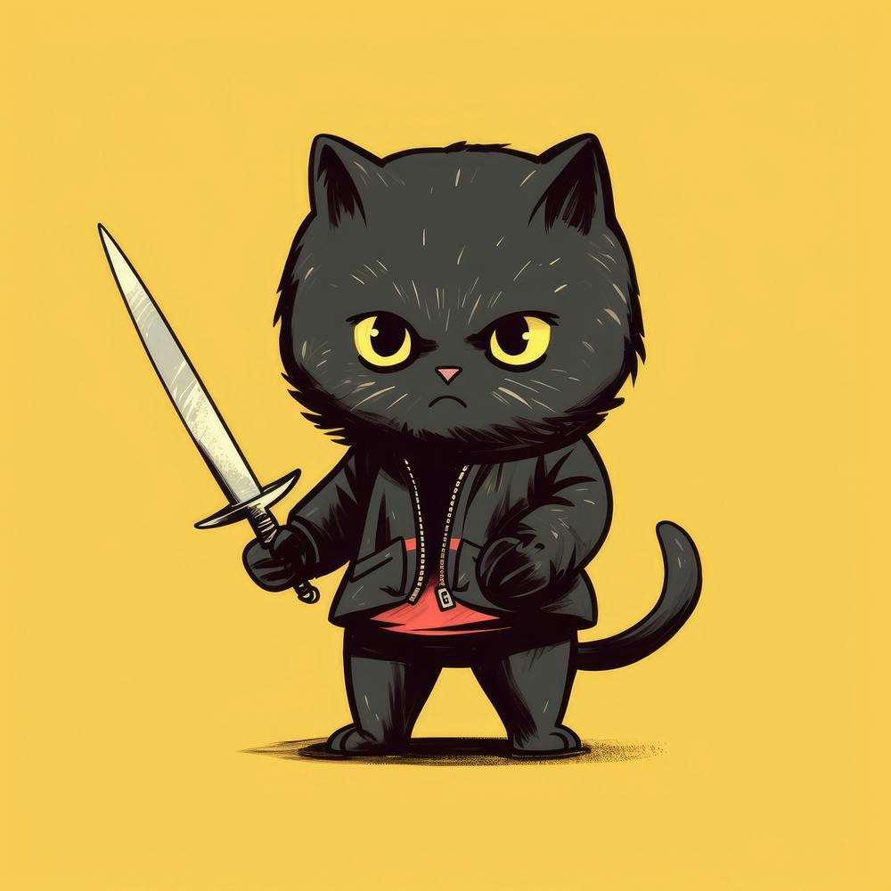 Cat With A Sword