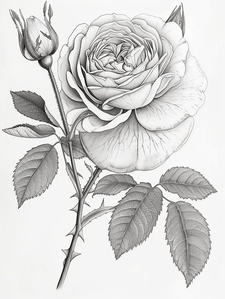 Roses Sketch 46