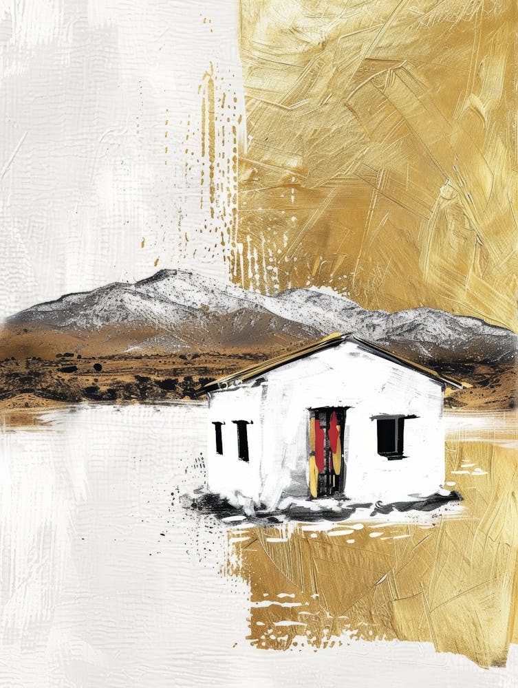 House In The Mountains Canvas Print