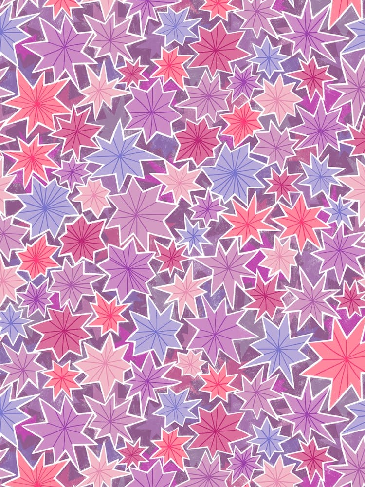 Starry Night - Pastel Pink