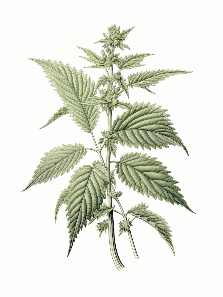 Ortie Piquante Herbes Botaniques Vintage 1