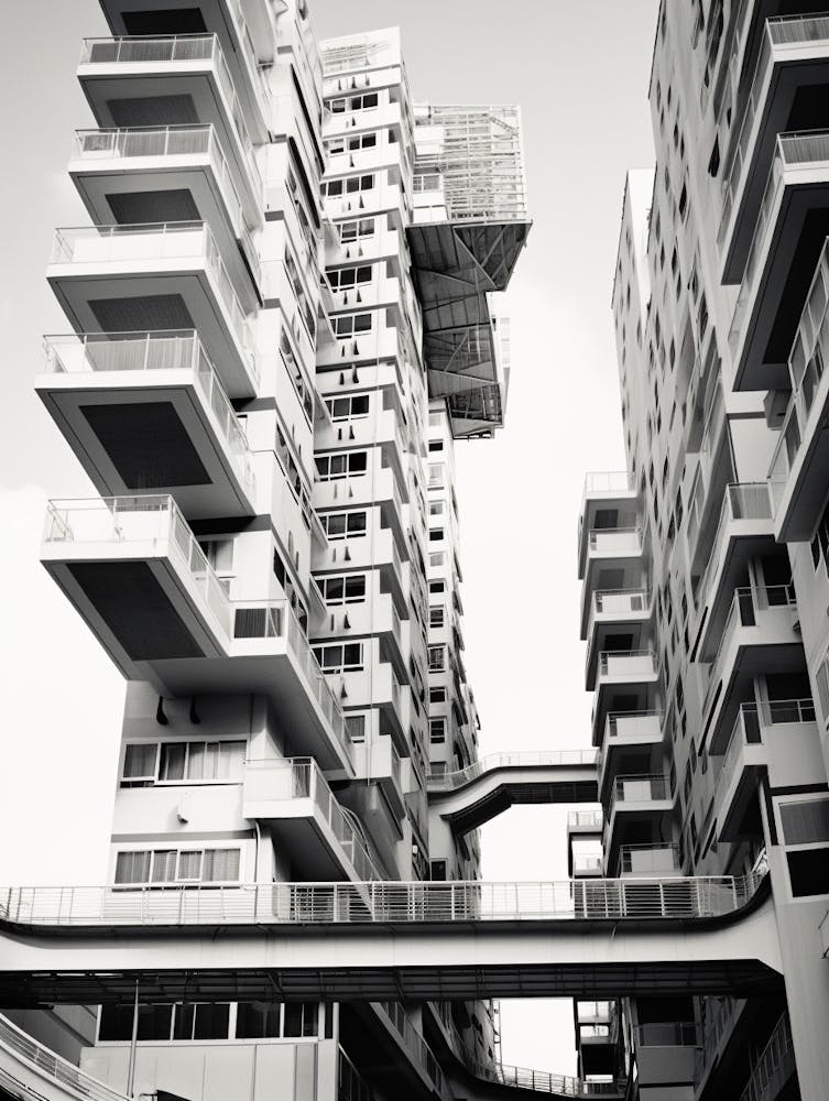 Singapore, Singapore, Black And White Old Photo 2