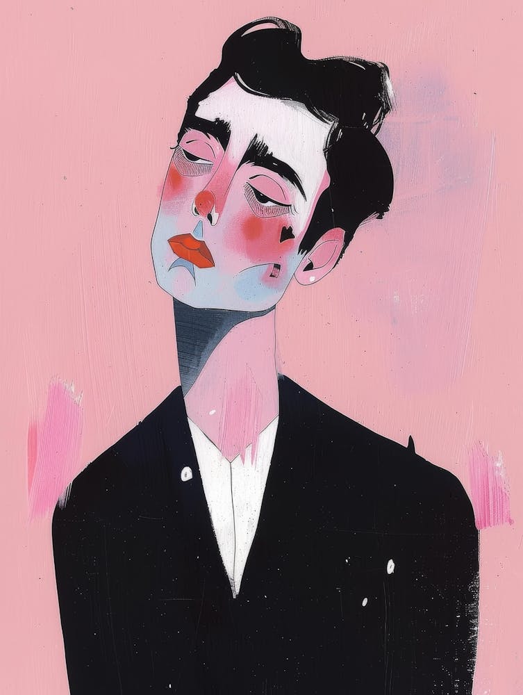 Man With Eyes Closed