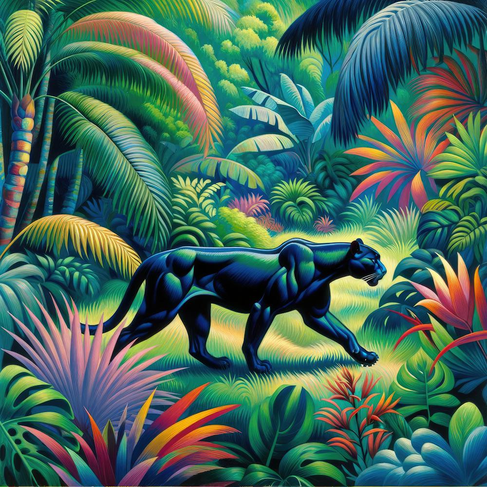 Panthère Dans Le Jardin 1