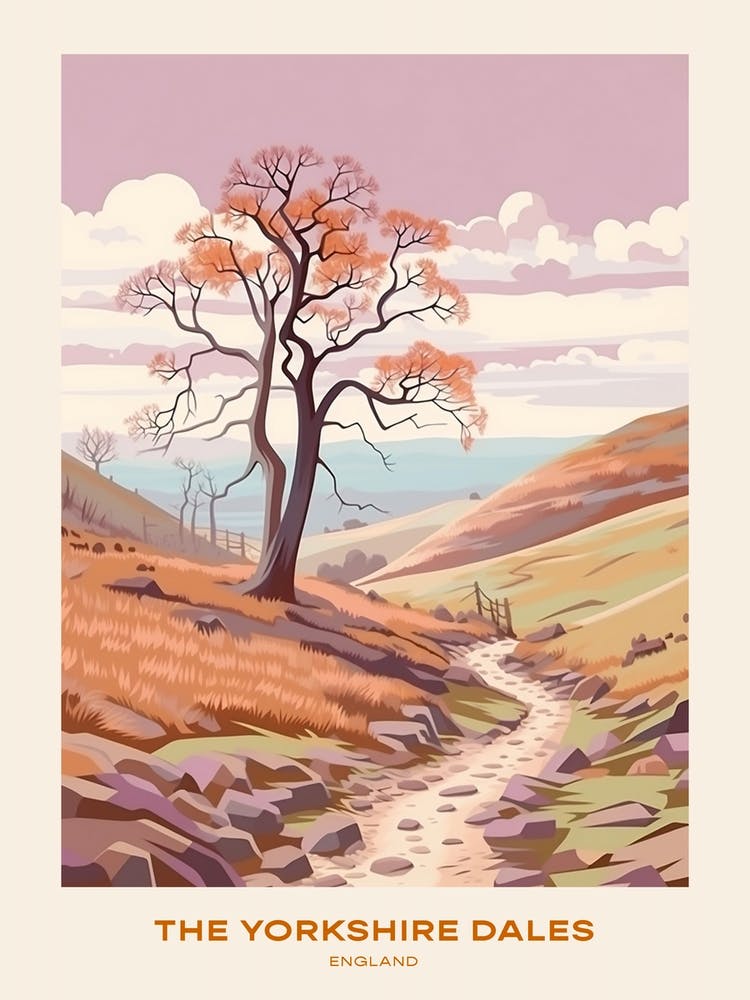 The Yorkshire Dales England 2 Hike Poster