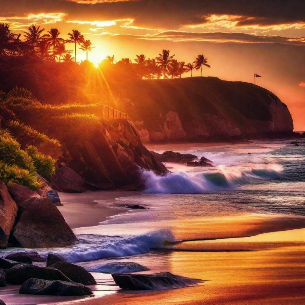 Sunset At The Beach 197