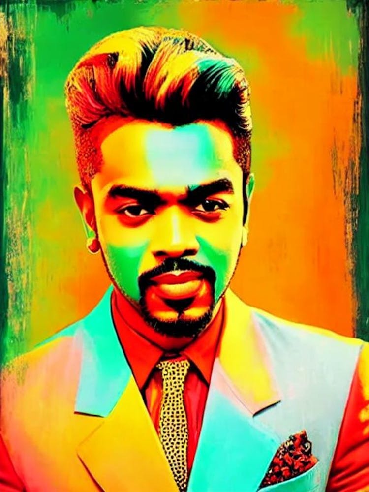 G V Prakash Colourful Pop Art